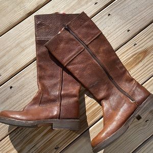 Boden Brown Portugal Leather Tall Riding Boots Size 36